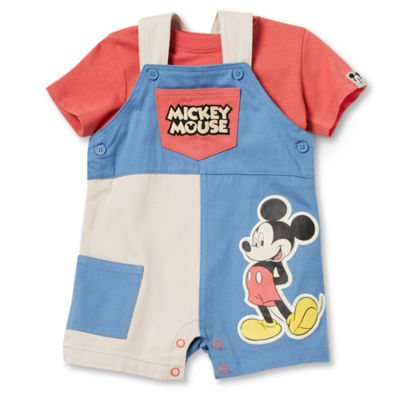 Disney Baby Boys 2-pc. Mickey Mouse Shortall Set