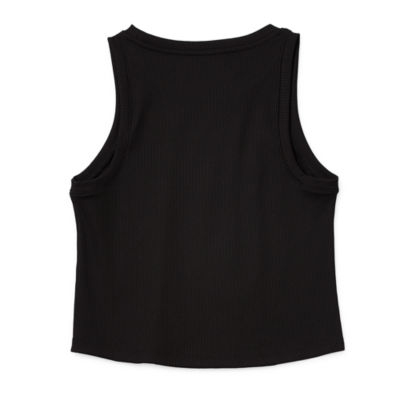 Xersion Little & Big Girls Ribbed Round Neck Tank Top