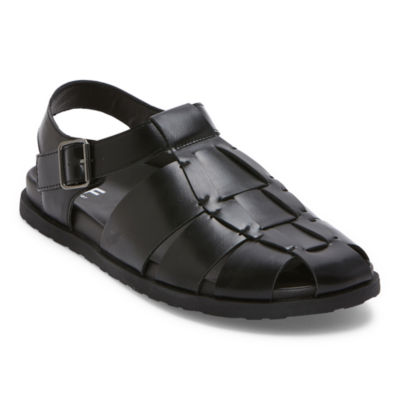 J. Ferrar Mens Ashford Adjustable Strap Flat Sandals