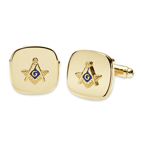 Masonic Cuff Links, One Size, Yellow