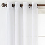 JCPenney Home Sheer Grommet Top Single Curtain Panel