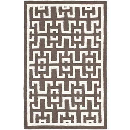 Safavieh Owen Hand Woven Flat Weave Area Rug, One Size, Brown