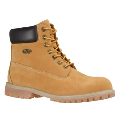 Lugz Mens Convoy Wr Water Resistant Flat Heel Work Boots, Color: Yellow ...