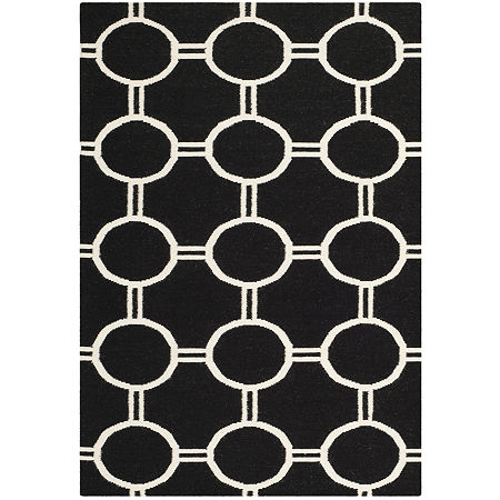 Safavieh Jaye Hand Woven Flat Weave Area Rug, One Size, Black