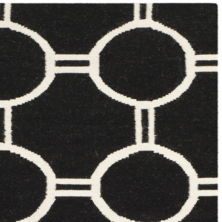 Safavieh Jaye Hand Woven Flat Weave Area Rug, One Size, Black