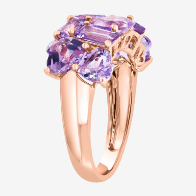 Effy Final Call Limited Quantities! Womens Genuine Purple Amethyst 14K Rose Gold Cocktail Ring