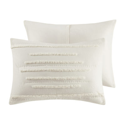 Urban Habitat Camden 3-Pc Cotton Quilt Set With Chenille Trims