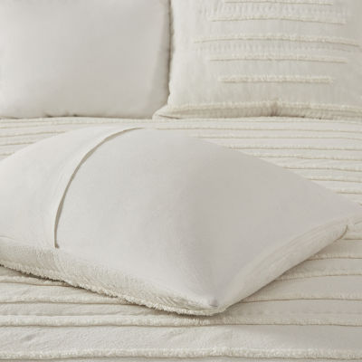 Urban Habitat Camden 3-Pc Cotton Quilt Set With Chenille Trims