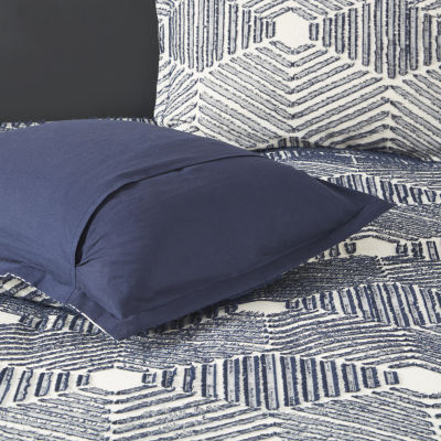 INK+IVY Ellipse 3pc Cotton Jacquard Duvet Cover Set