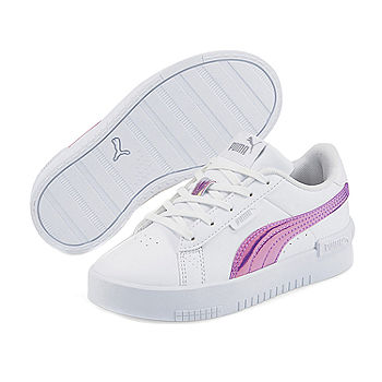Puma Holo Little Big Girls Sneakers, Color: White Silver - JCPenney