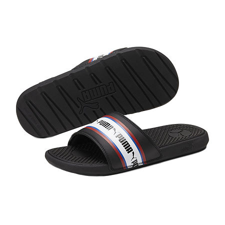  Puma Big Boys Cool Cat Stripe Repeat Slide Sandals