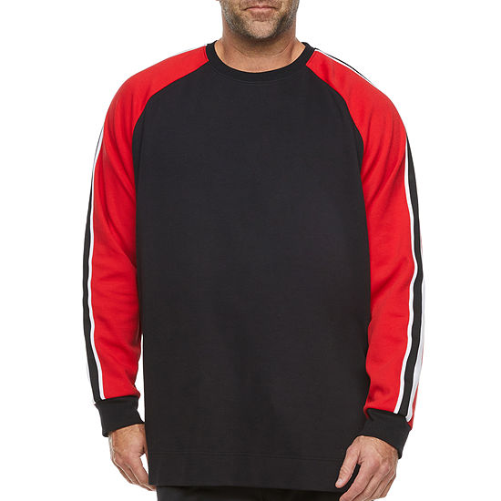 Sports Illustrated Big and Tall Mens Quick Dry Crew Neck Long Sleeve Sweatshirt