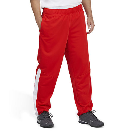 PUMA Mens Big and Tall Mid Rise Straight Track Pant, 3x-large, Red