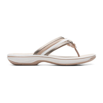 Clarks Cloudsteppers Womens Breeze Coral Flip-Flops
