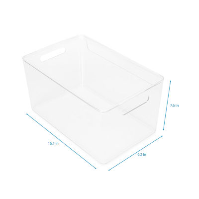 Home Expressions Large Arcylic Storage Bin with Lid