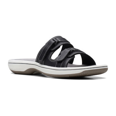 Clarks Womens Breeze Piper Slide Sandals JCPenney