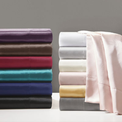 Madison Park Essentials Solid Satin 6-pc. Sheet Set