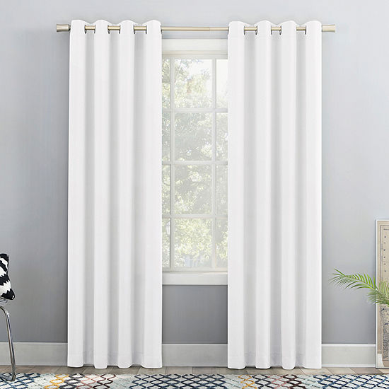 No 918 Sutton Light-Filtering Grommet Top Single Curtain Panel