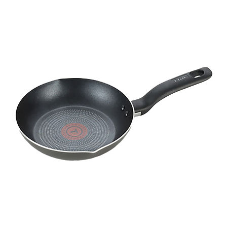 T-Fal 8 Frypan With Pour Spout, One Size, Black