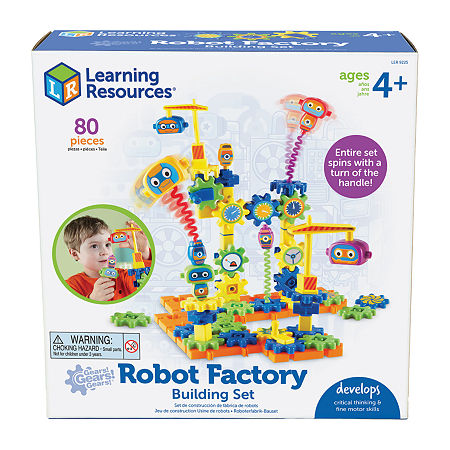 Learning Resources Gears! Gears! Gears! Robot Factory Building Set Discovery Toy, One Size