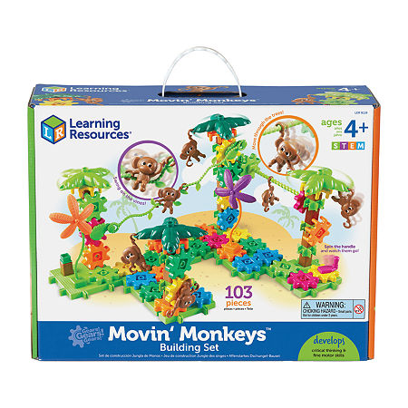 Learning Resources Gears! Gears! Gears! Movin' Monkeys Building Set Discovery Toy, One Size