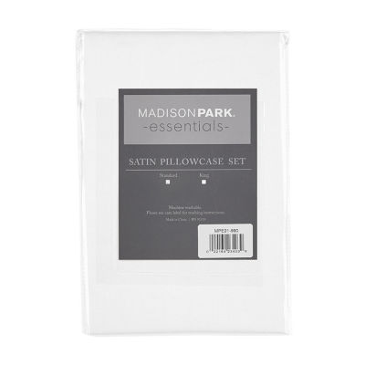 Madison Park Essentials Satin Wrinkle Resistant Pillowcase