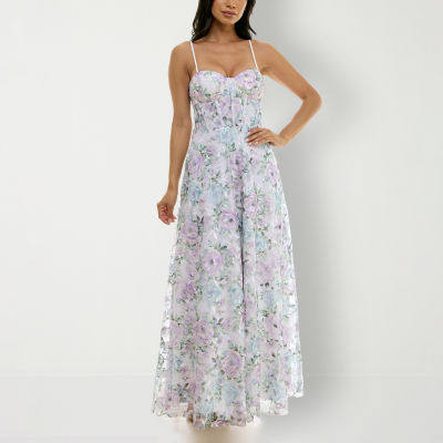 Trixxi Sleeveless Embroidered Ball Gown Juniors