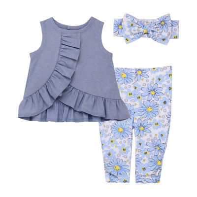 Baby Starters Girls 3-pc. Pant Set