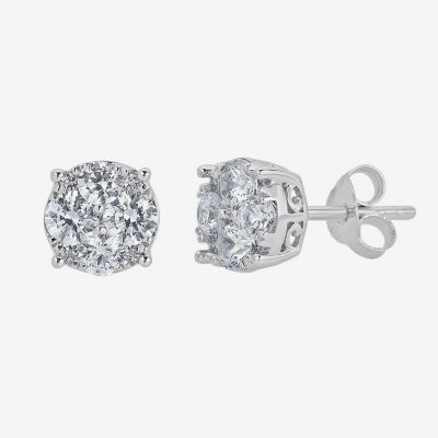 3/4 CT. T.W. Natural White Diamond 14K Gold 6.4mm Stud Earrings