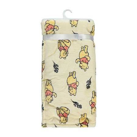 Disney Winnie The Pooh Baby Blanket, One Size, Yellow