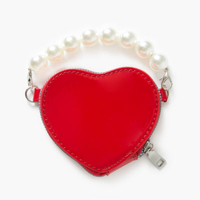 Forever 21 Pearl Strap Heart Shaped Bag Clutch Hawthorn Mall