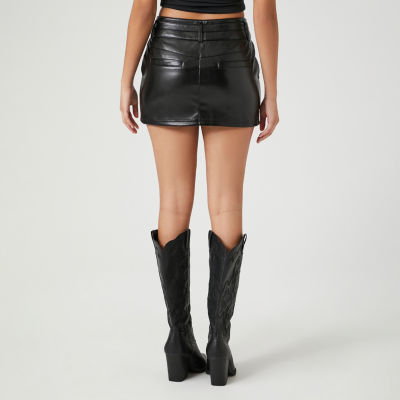 Jcpenney on sale leather skirt