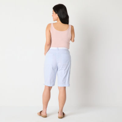 St. John's Bay Womens Mid Rise Adaptive Bermuda Short