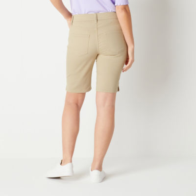 Liz Claiborne Sara Womens Mid Rise Bermuda Short