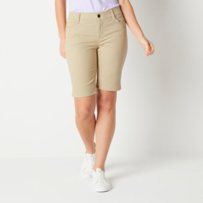 Liz Claiborne Sara Womens Mid Rise Bermuda Short