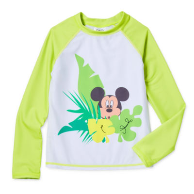 Disney Collection Little & Big Boys Mickey Mouse Rash Guard