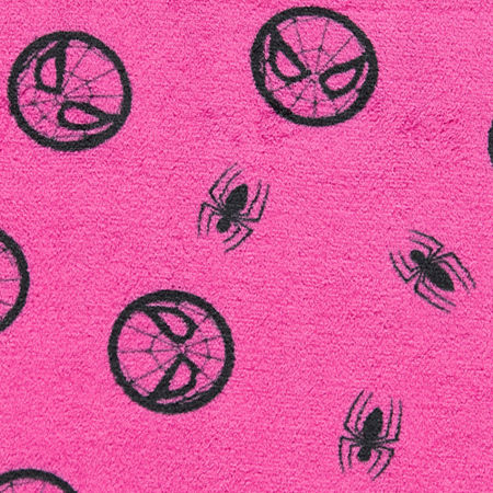 Mad Engine Spiderman Fleece Hoodie Womens Long Sleeve Spiderman Fleece Hoodie In Pink