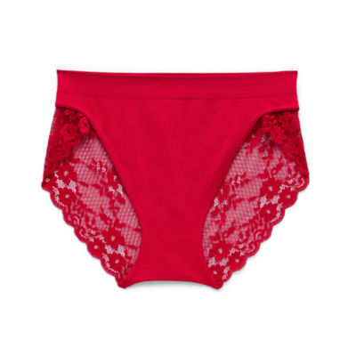 Ambrielle Seamless Lace High Cut Panty