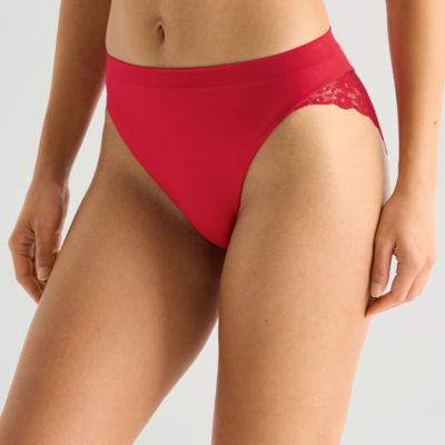 Ambrielle Seamless Lace High Cut Panty