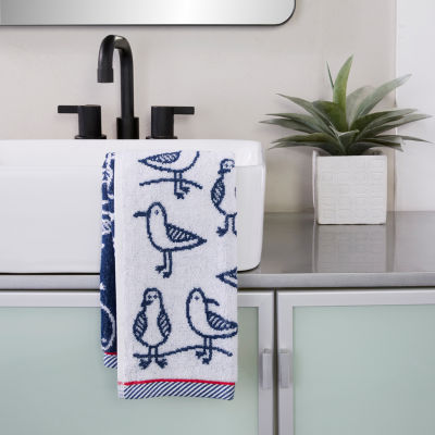 Saturday Knight Seagull Sam 2-pc. Embellished Birds Hand Towel