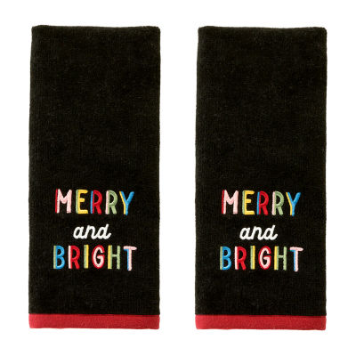 Saturday Knight Rainbows Merry 2-pc. Hand Towel
