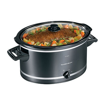 Hamilton Beach 6qt Stay or Go Sear & Cook Slow Cooker Silver