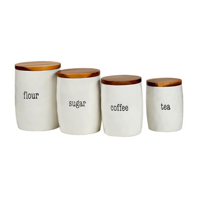 Certified International Just Words 4-pc. Canister