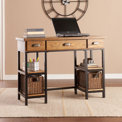 Modern Life Furniture Mirada Desk, Color Gray And Brown JCPenney