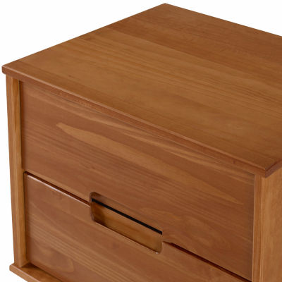Modern 3 Drawer Solid Wood Nightstand