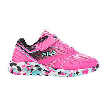 Fila Galaxia 4 Strap Mashup Little Girls Shoes, Color: Blue Black - JCPenney