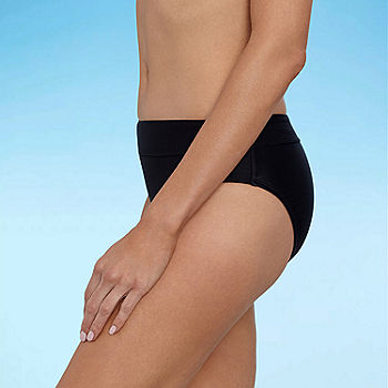 Liz Claiborne Womens Comfort Waistband Floral Brief Bikini Swimsuit Bottom,  Color: Kingston Peony - JCPenney
