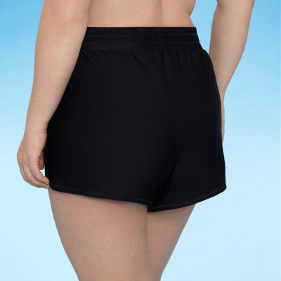 Xersion Womens Drawstring Waist Lined Board Shorts Plus