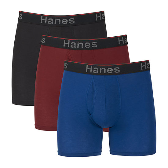 Hanes Ultimate Comfort Flex Fit Total Support Pouch Mens 3 Pack Boxer Briefs