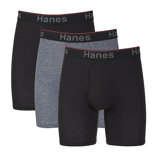 Hanes Ultimate Comfort Flex Fit Total Support Pouch Mens 3 Pack Long ...